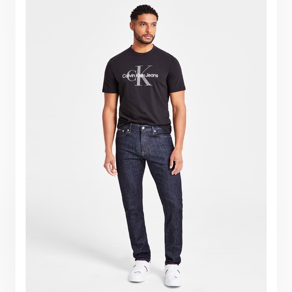 Calvin Klein Men's Slim Fit Stretch Jeans- CK Blue Rinse- Size 32w x 30l - Picture 2 of 9